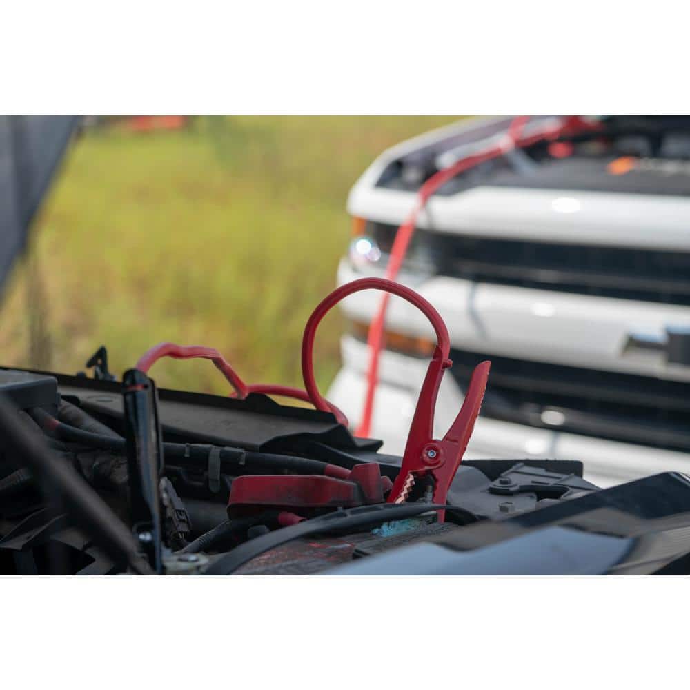 16 ft. 4-Gauge 400 Amp Red Booster Cables - Hercitys