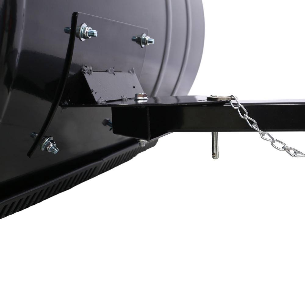 40 in. Metal Handle Bi-Metal Snow Shovel in Black - Hercitys