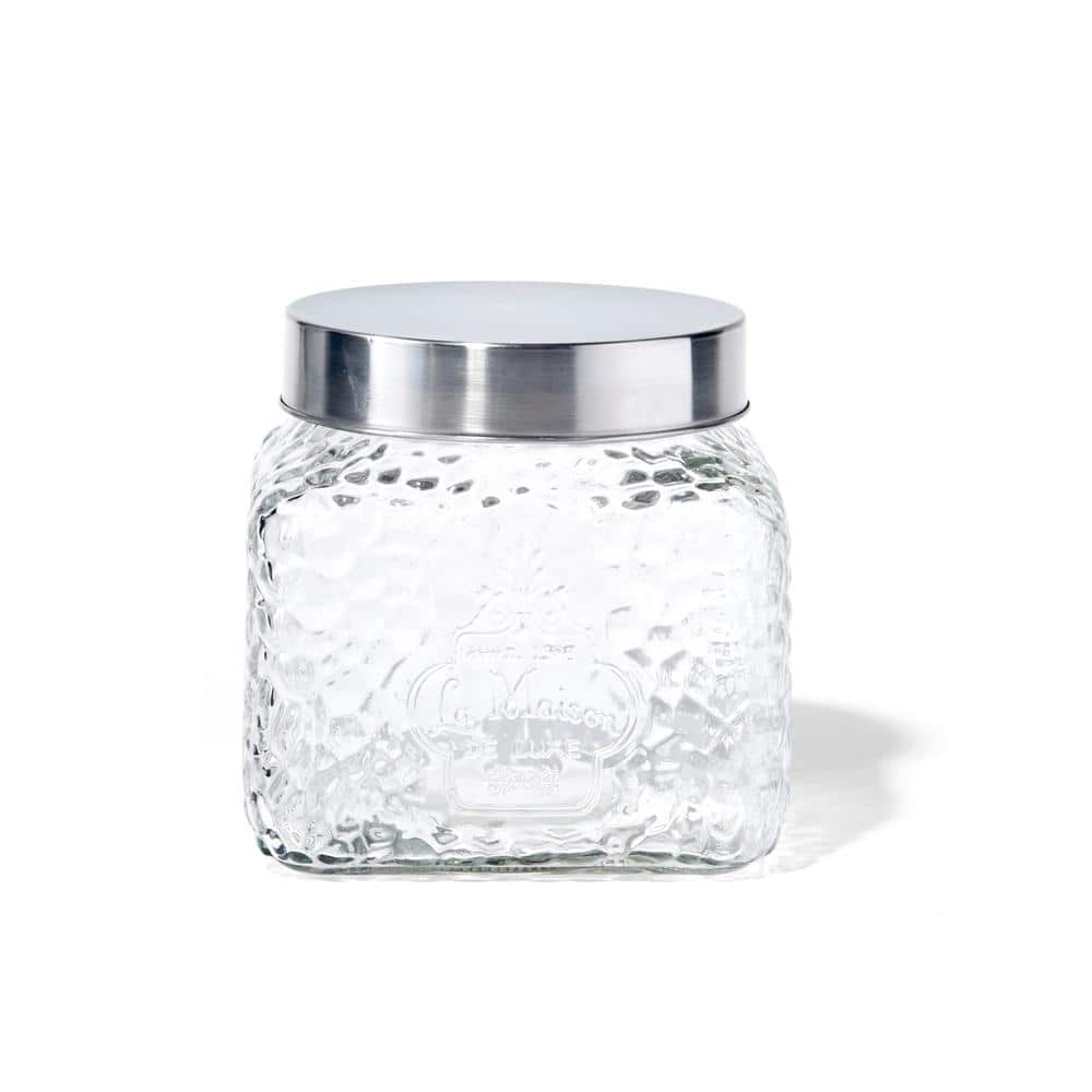 3-Piece Set La Maison Hammered Glass Canisters - Hercitys