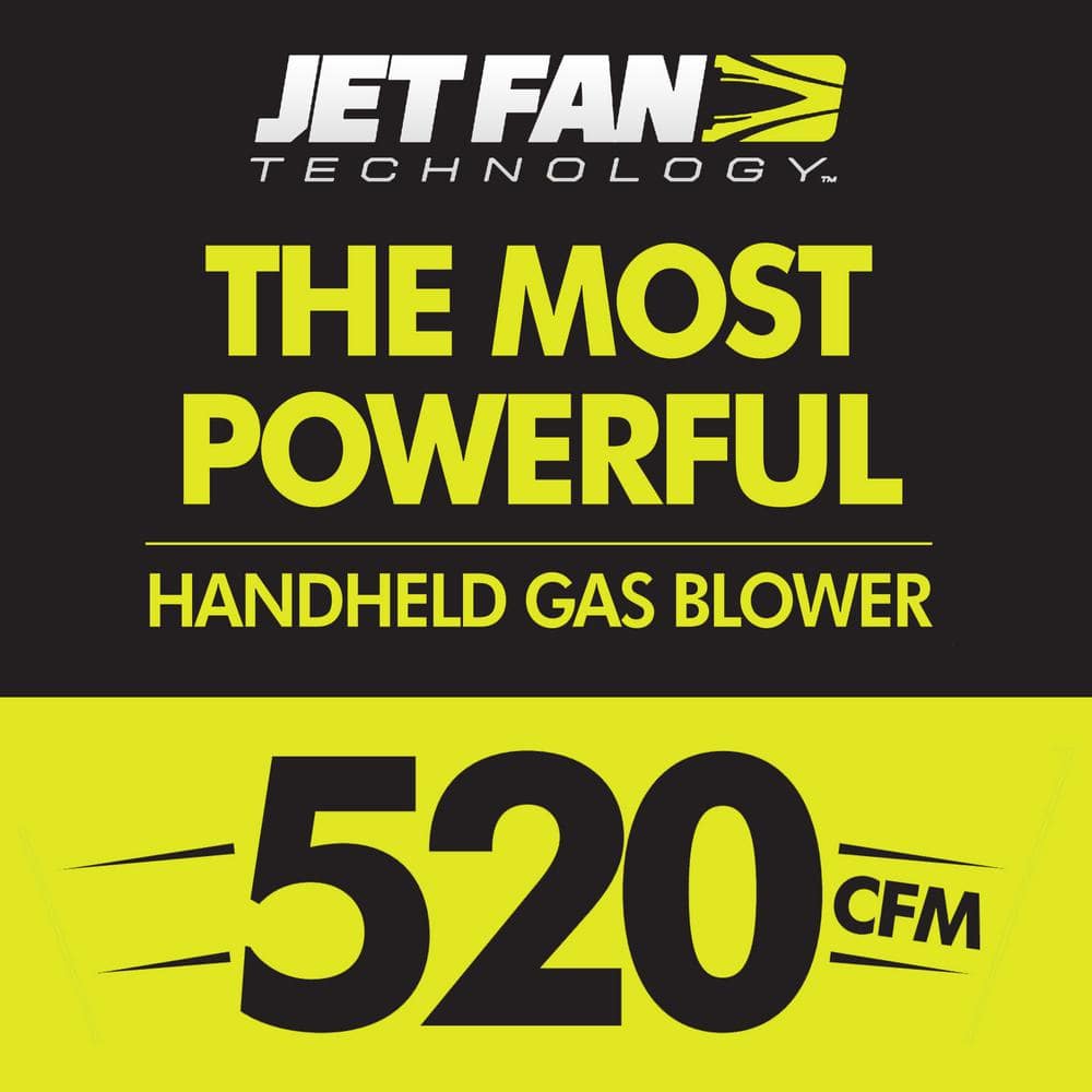 160 MPH 520 CFM 25cc Gas Jet Fan Leaf Blower - Hercitys