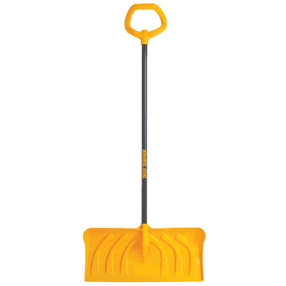 41.94 in. Steel Handle and 24 in. Plastic Blade Versa Grip Combo Snow Shovel and Pusher - Hercitys
