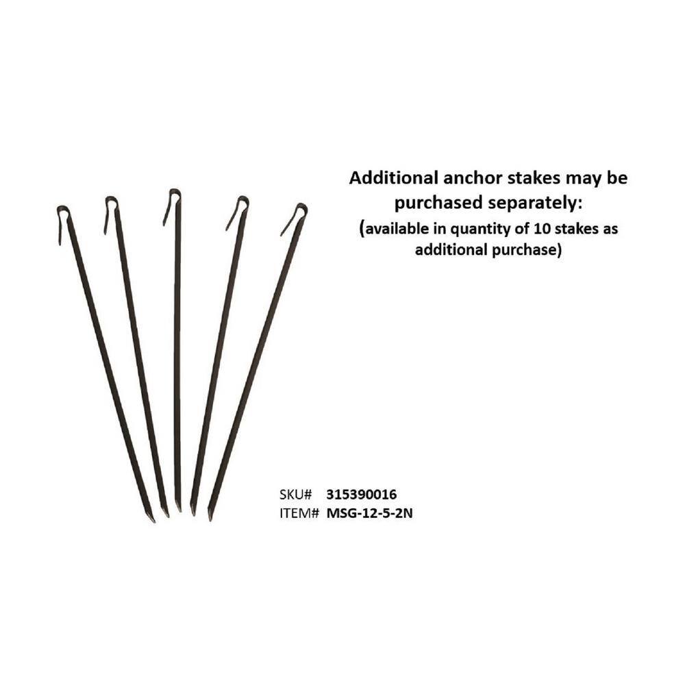 40 ft. x 5 in. Light Brown Composite Edging with Extra Anchor Stakes - Hercitys