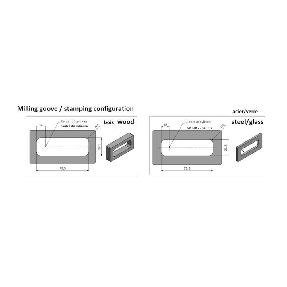 3-5/16 in. Black Left Hand Fixed Code Combination Furniture Lock - Hercitys