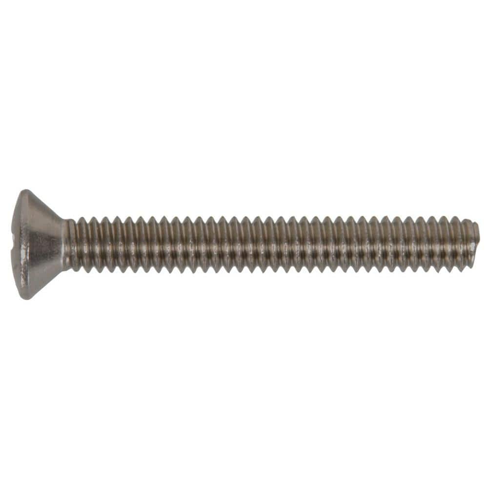 18-8 Stainless Steel Oval Head Phillips Machine Screw #8-32 x 1/2 in. - Hercitys