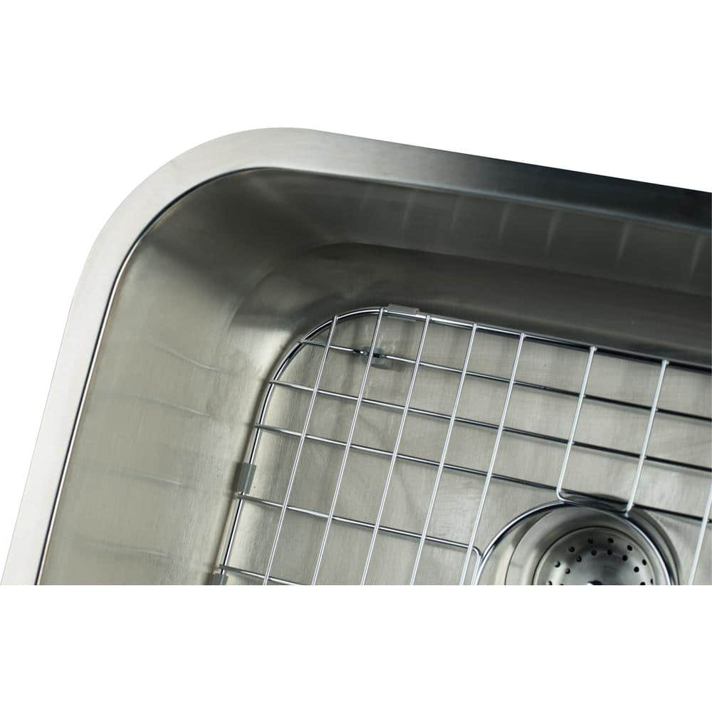 23 in. Undermount Single Bowl 18 Gauge Stainless Steel Kitchen Sink - Hercitys