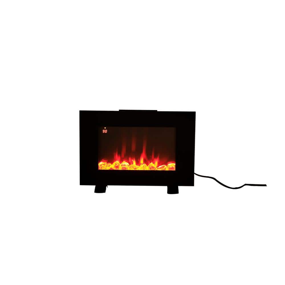 24 in. Wall mount Electric Fireplace in Black finish - Hercitys