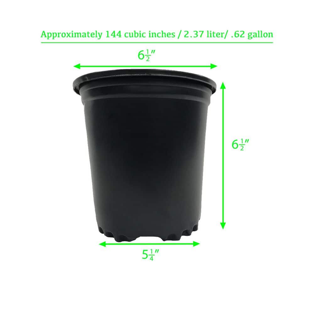 1/2 Gal. Plastic Nursery Pots (100-Pack) - Hercitys