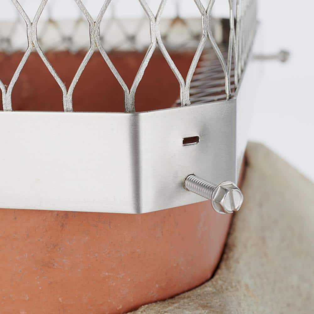 13 in. x 13 in. Mesh Chimney Cap in Stainless Steel - Hercitys