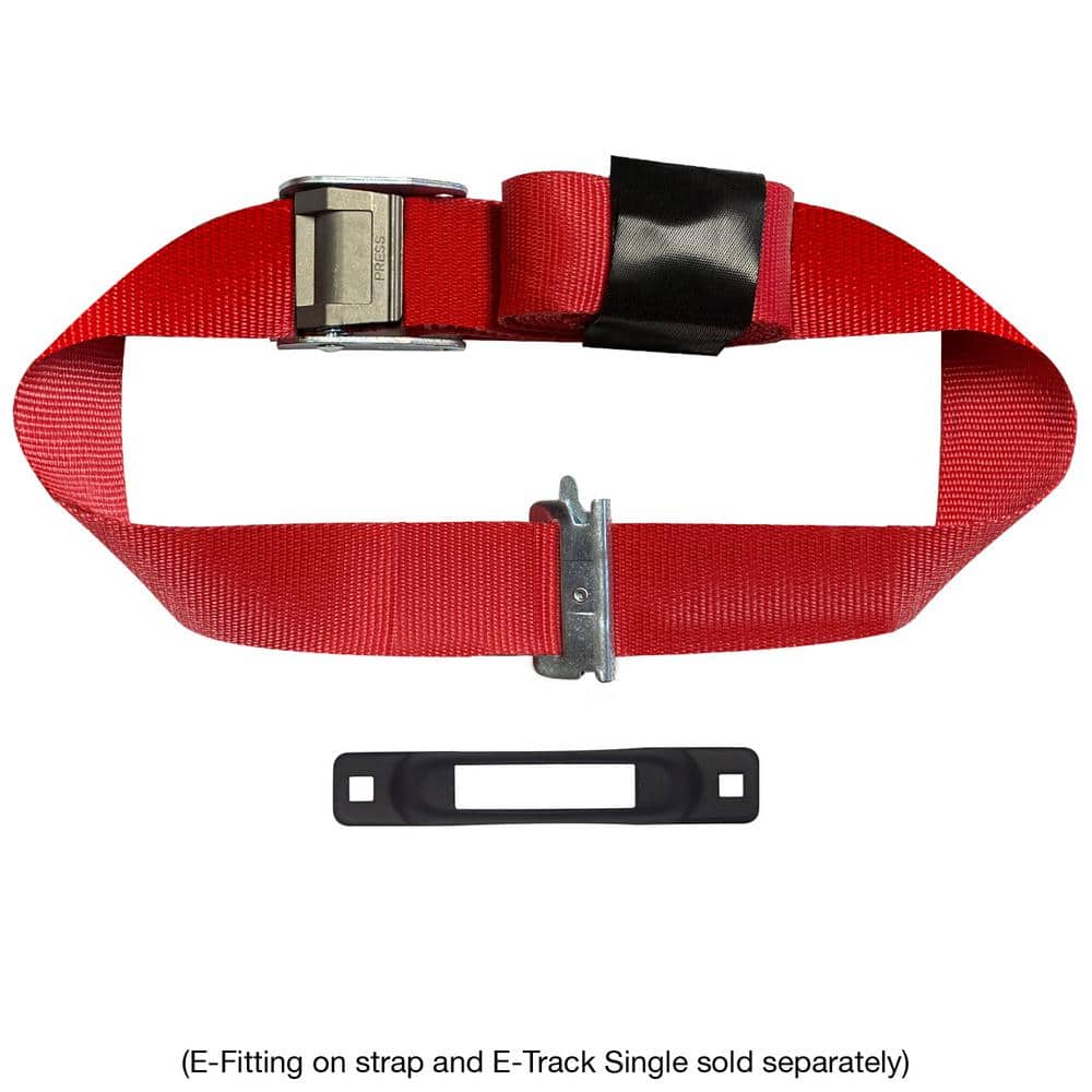 2 in. x 8 ft. Cinch Strap with Cam in Red - Hercitys
