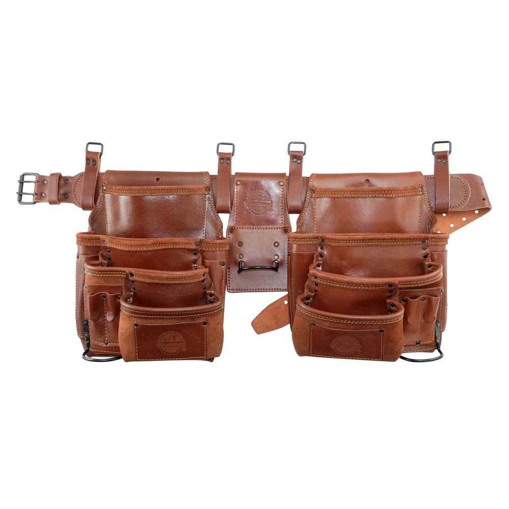 20-Pocket Framers Professional Tool Belt with Ambassador Series Top Grain Leather - Hercitys
