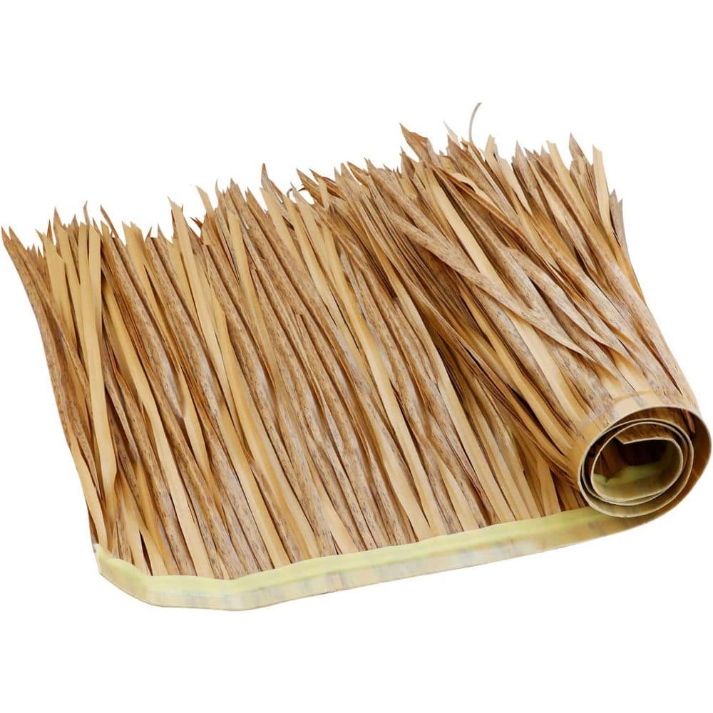 39.5 Artificial Palm Thatch Rolls Mexican Style Plastic Tiki Bar Hut Grass Roofing Garden Patio Umbrella Fence Decor - Hercitys