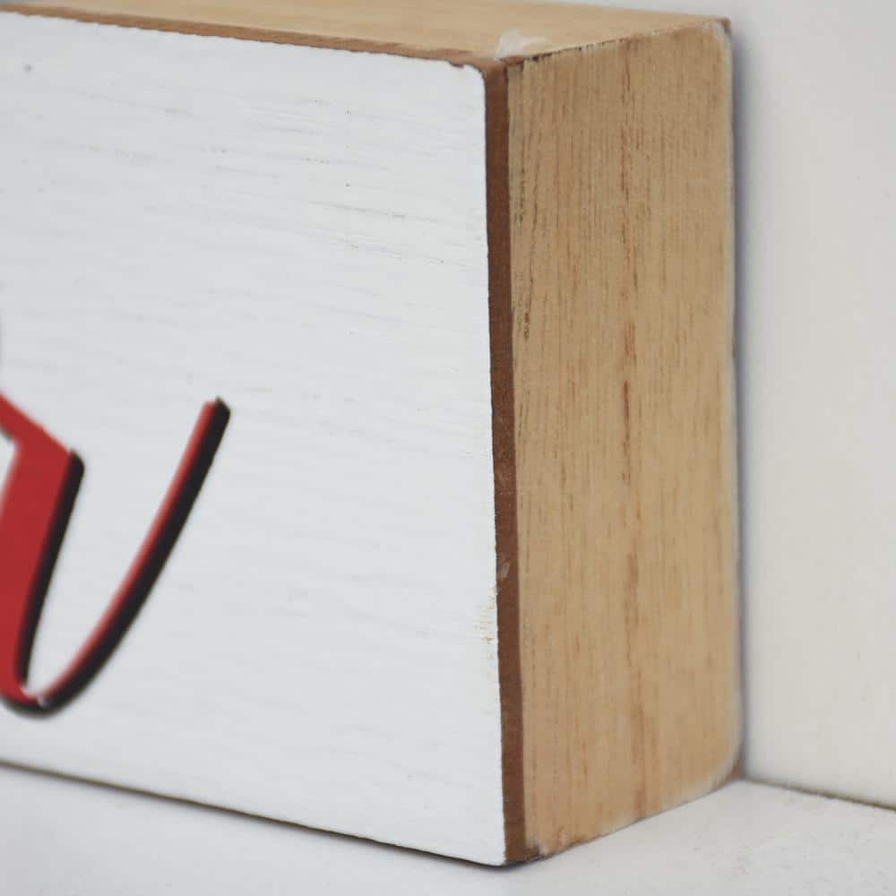 2.5 in. Wood Hot Cocoa Bar Sign Christmas Tabletop Sign - Hercitys