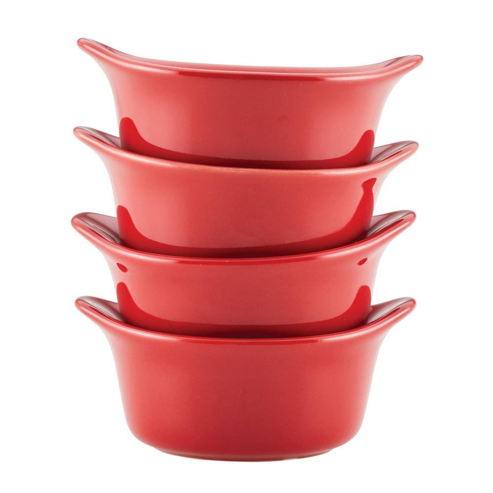 4-Piece Red Ceramics Bakeware Set - Hercitys