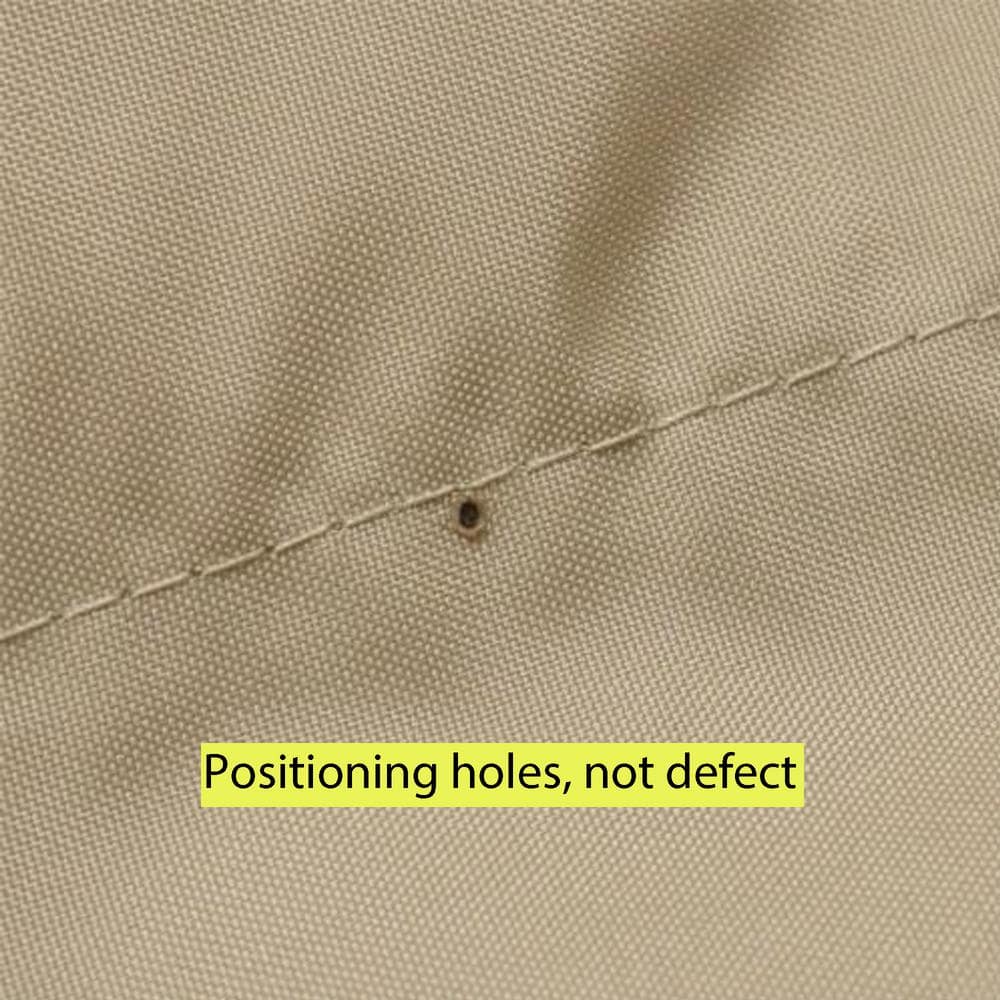 10 ft. x 12 ft. Patio Double Gazebo Roof, Gazebo Cover with Vents, Replacement Top Only (Beige) - Hercitys