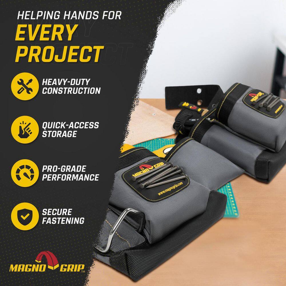 12-Pocket Magnetic Carpenter’s Tool Belt - Hercitys