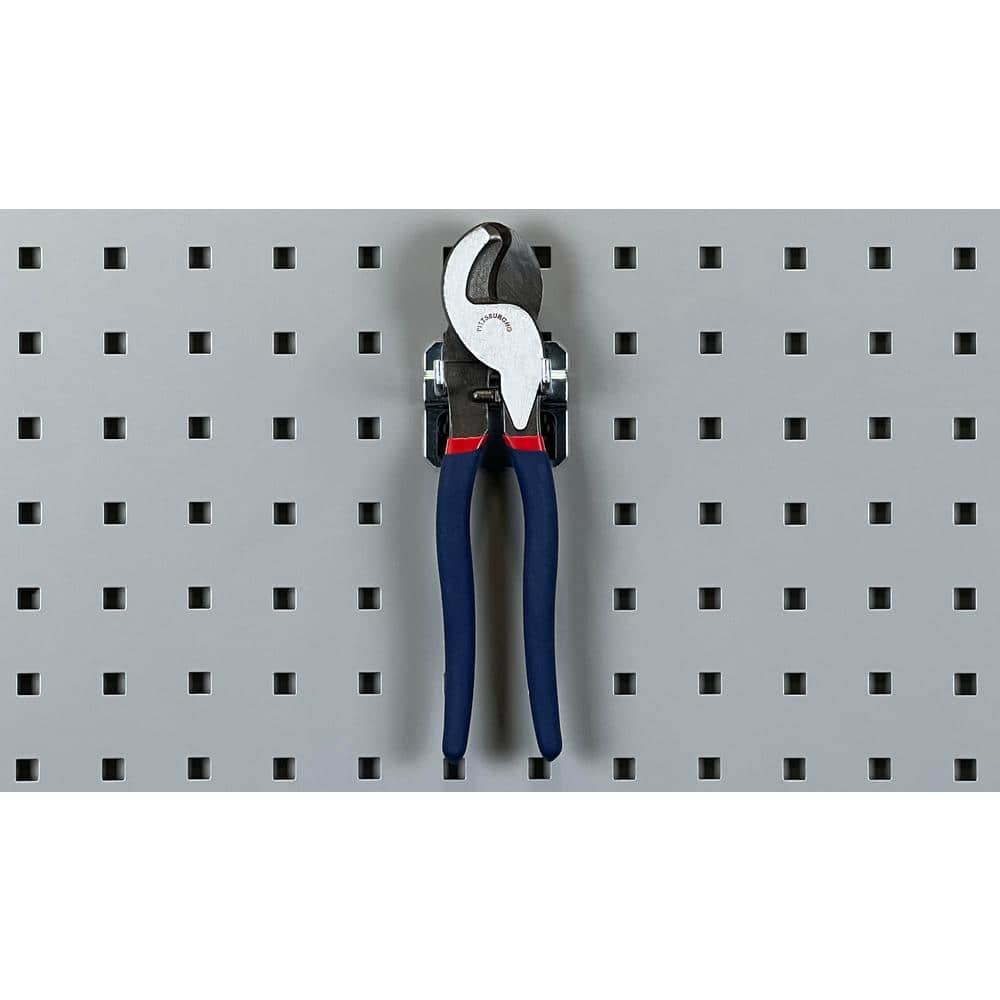 1 in. Double Rod 90 Degree Bend 3/16 in. Dia Zinc Plated Steel Pegboard Hook (5-Pack) - Hercitys
