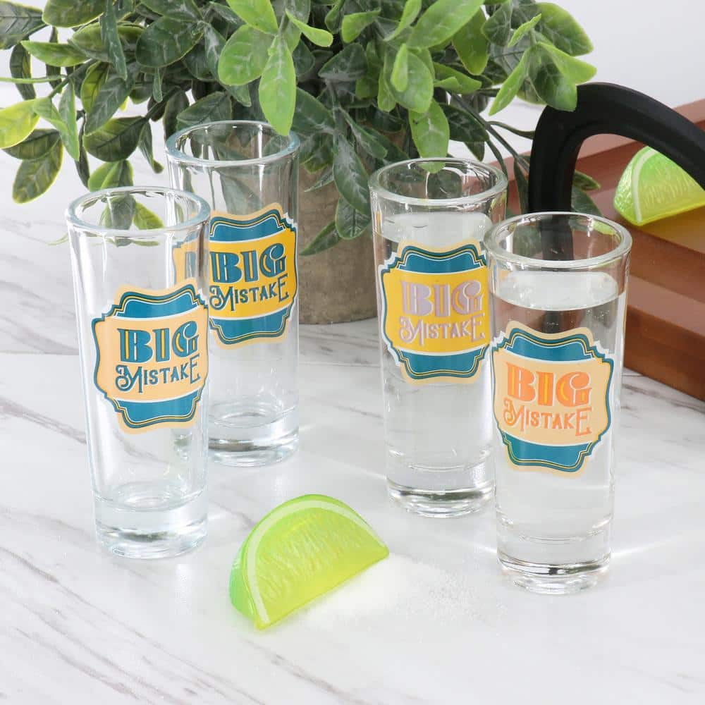 4-Piece 2.2 oz. Shot Glass Set in Teal - Hercitys