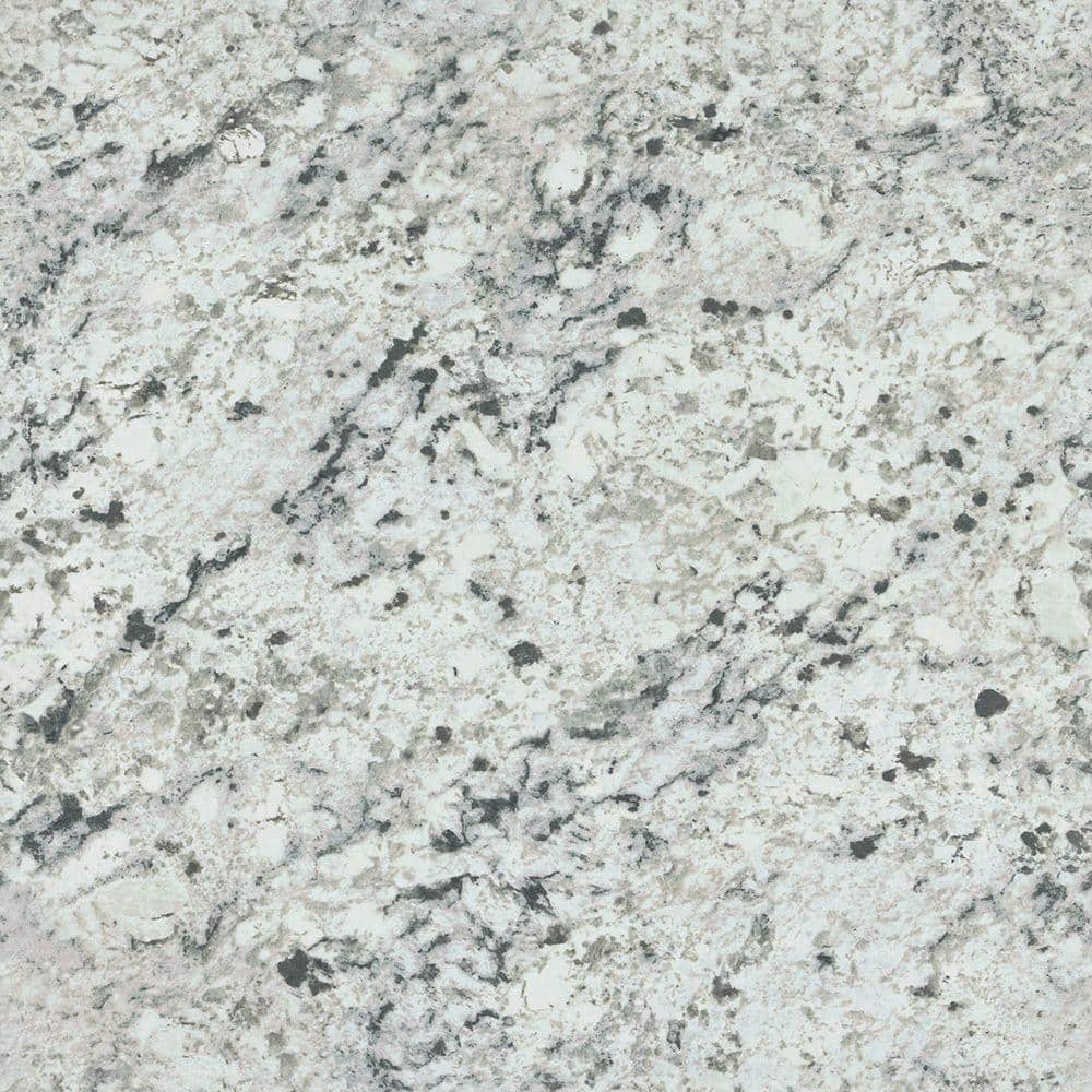 4 ft. x 8 ft. Laminate Sheet in White Ice Granite with Artisan Finish - Hercitys
