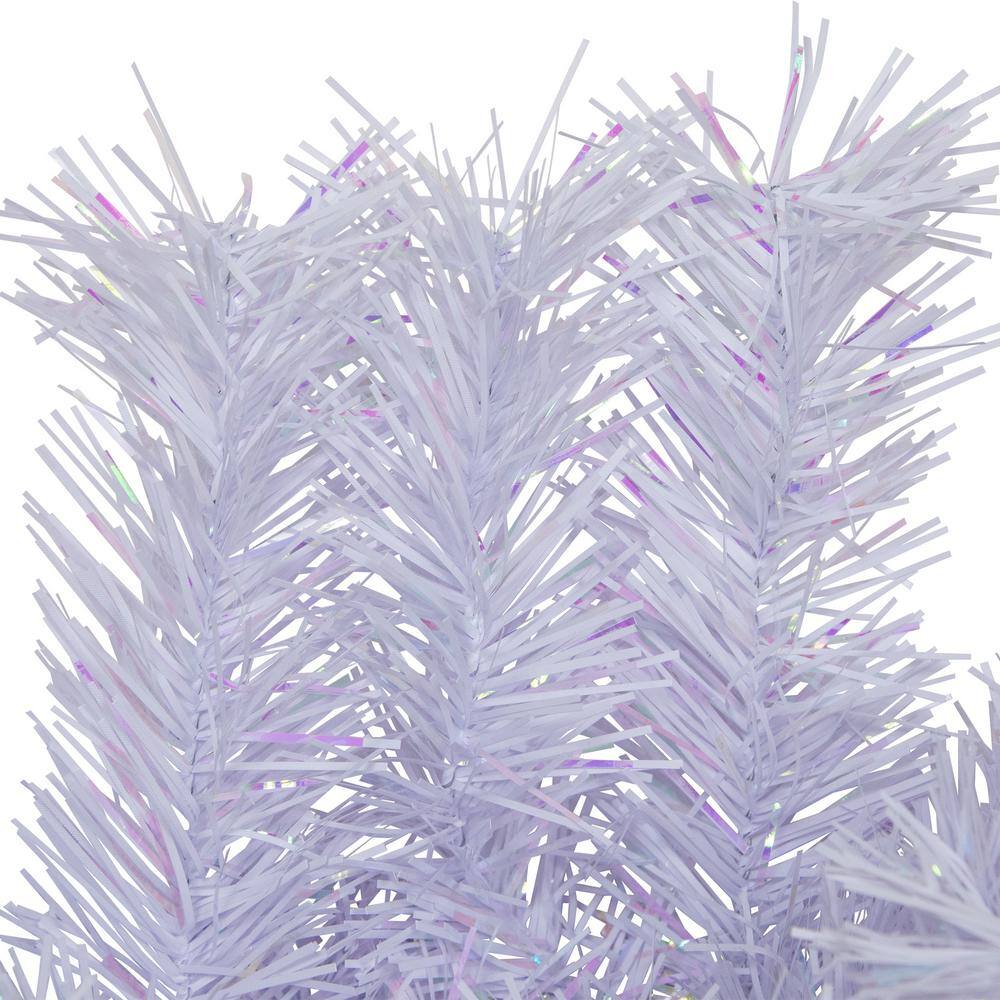 18 in. Unlit Spruce Artificial Christmas Wreath, Icy White - Hercitys