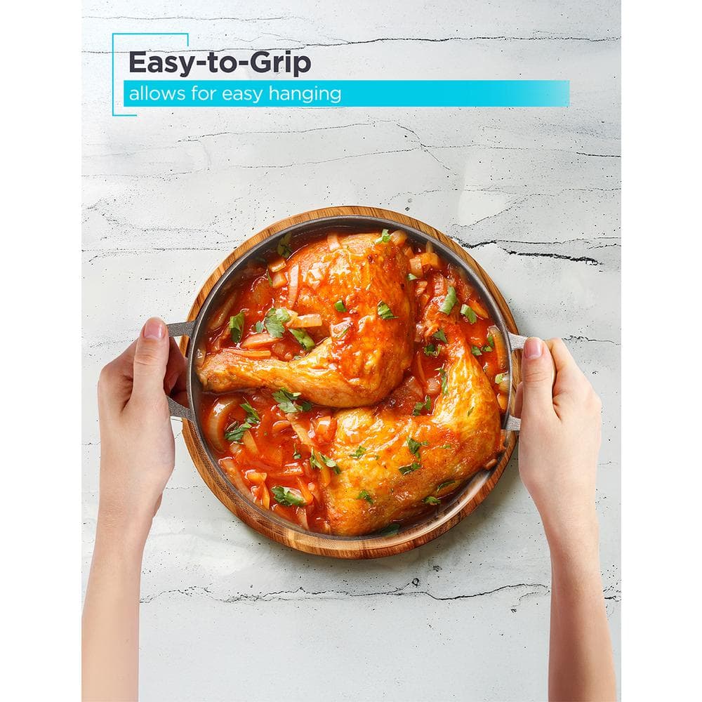 5-qt. Cast Iron Dutch Oven with 10.25-Inch Skillet Lid, Pre-Seasoned Cast Iron Cookware - Hercitys