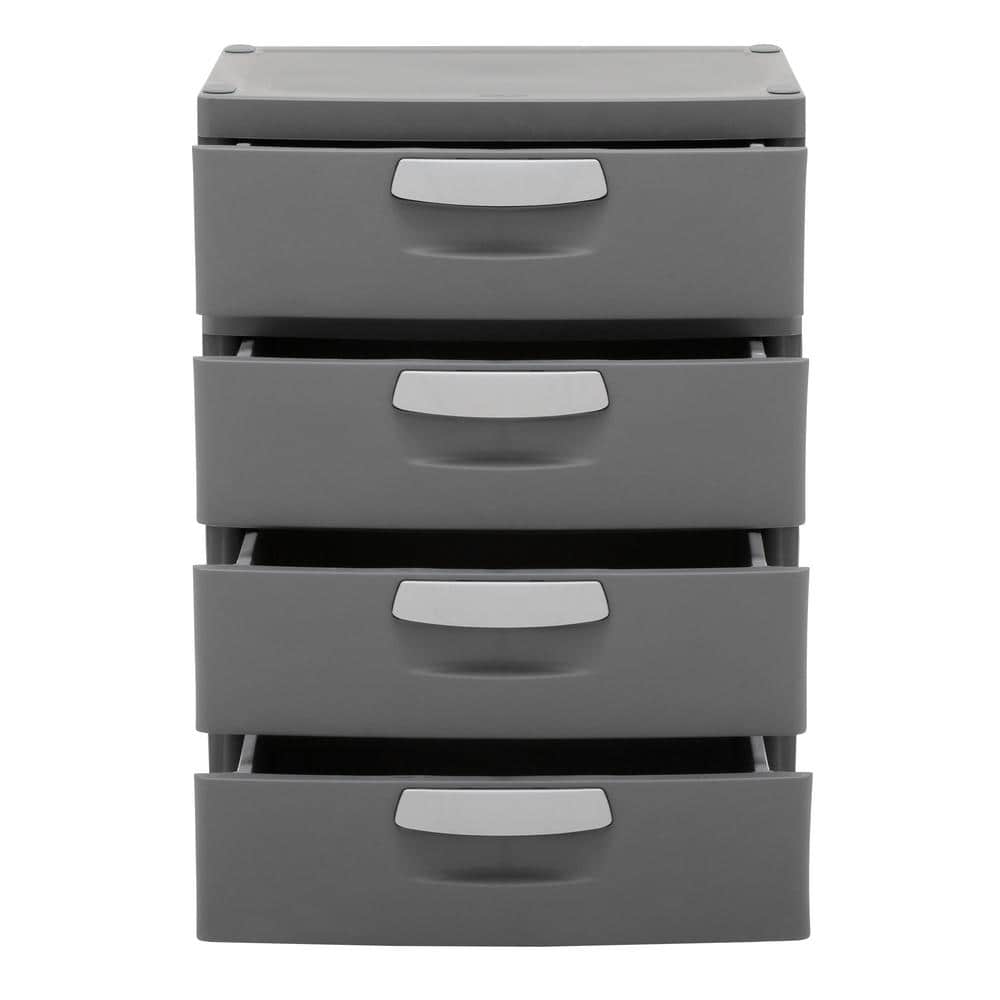 35.5 in. H x 26.625 in. W x 19.25 in. 4-Drawer Plastic Chest - Hercitys