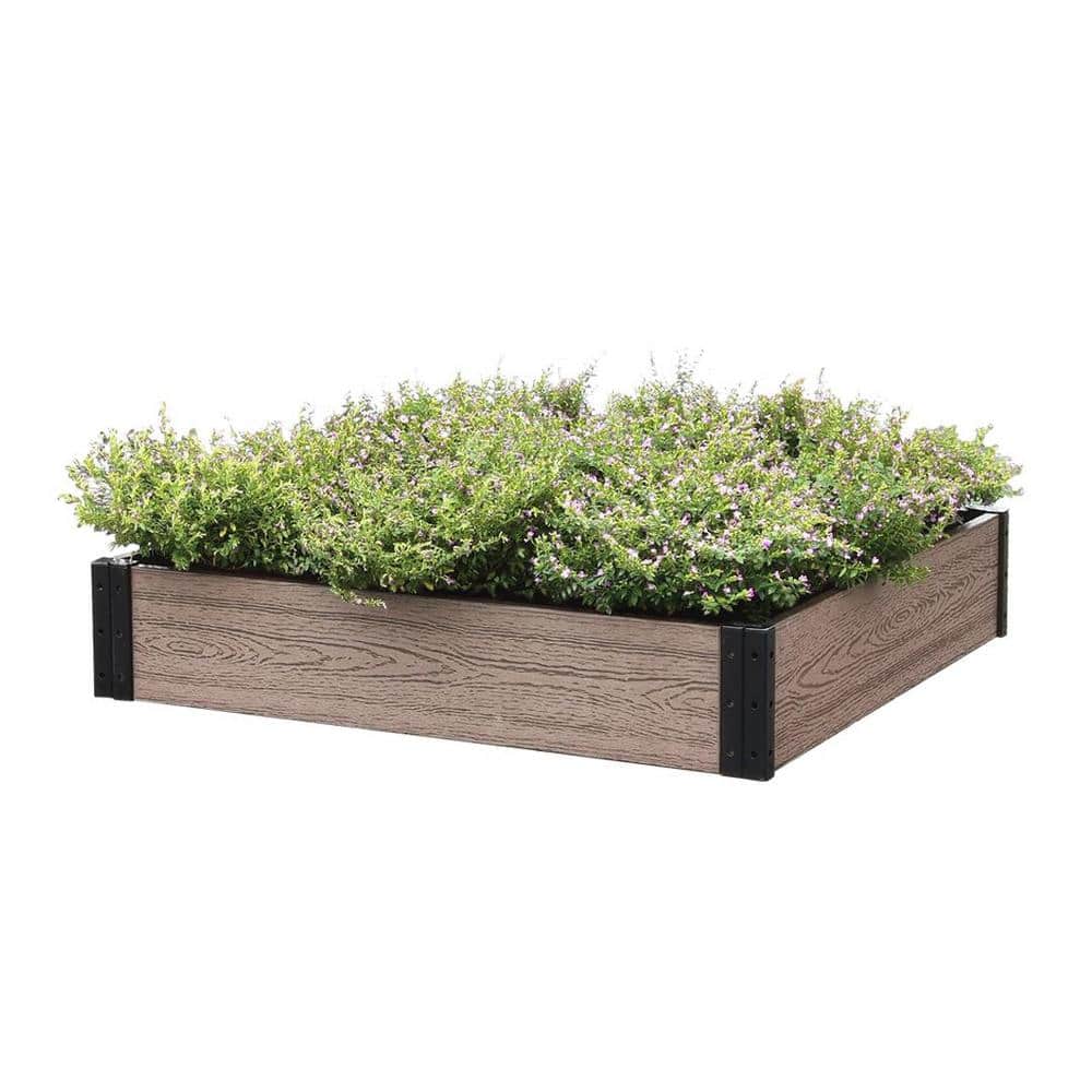 36 in. L x 38 in. W x 7 in. H Essential Composite Raised Garden Bed - Hercitys