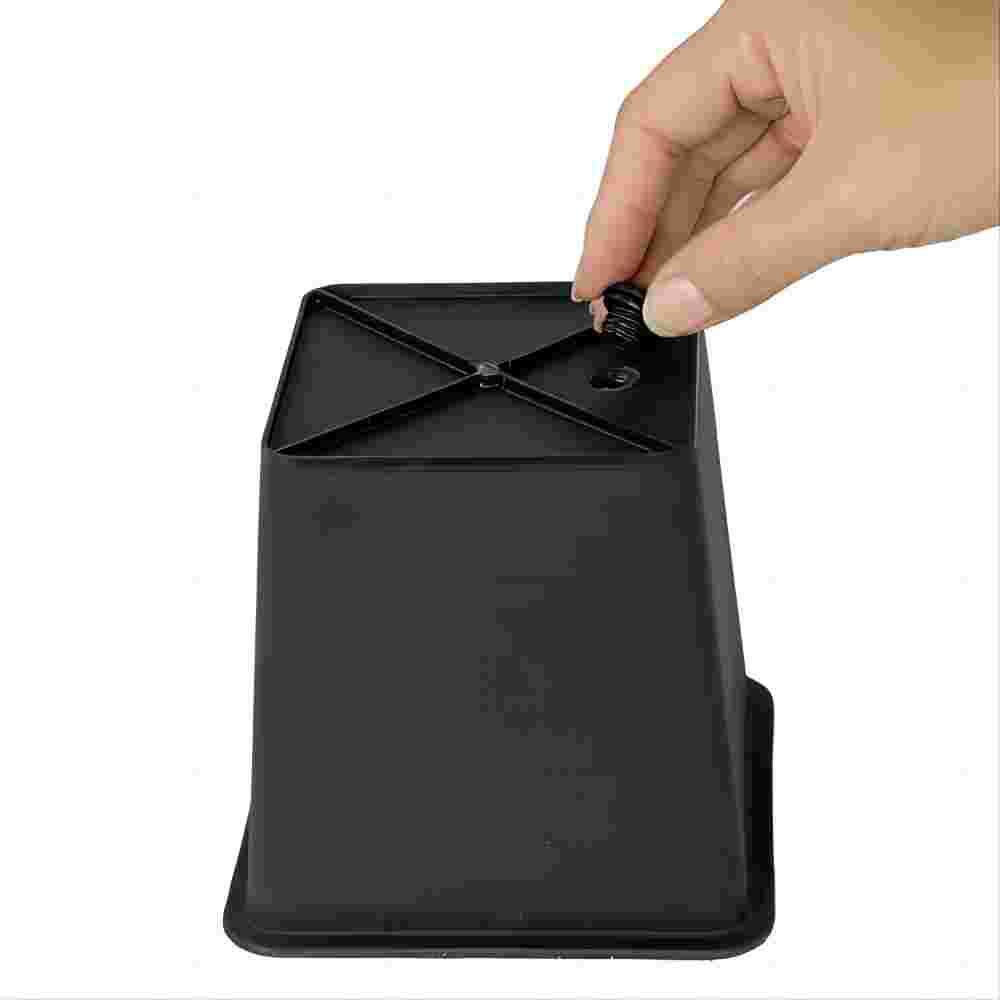 5 in. L x 5 in. W x  5 in. H x 5 in. Square Nursery Plant Pot Garden Plastic Pots with Drainage Holes (5-Pack) - Hercitys