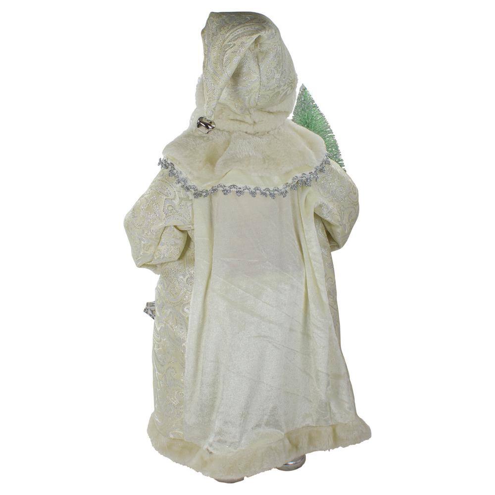 2 ft. Standing Santa Christmas Figure Carrying a Green Pine Tree - Hercitys