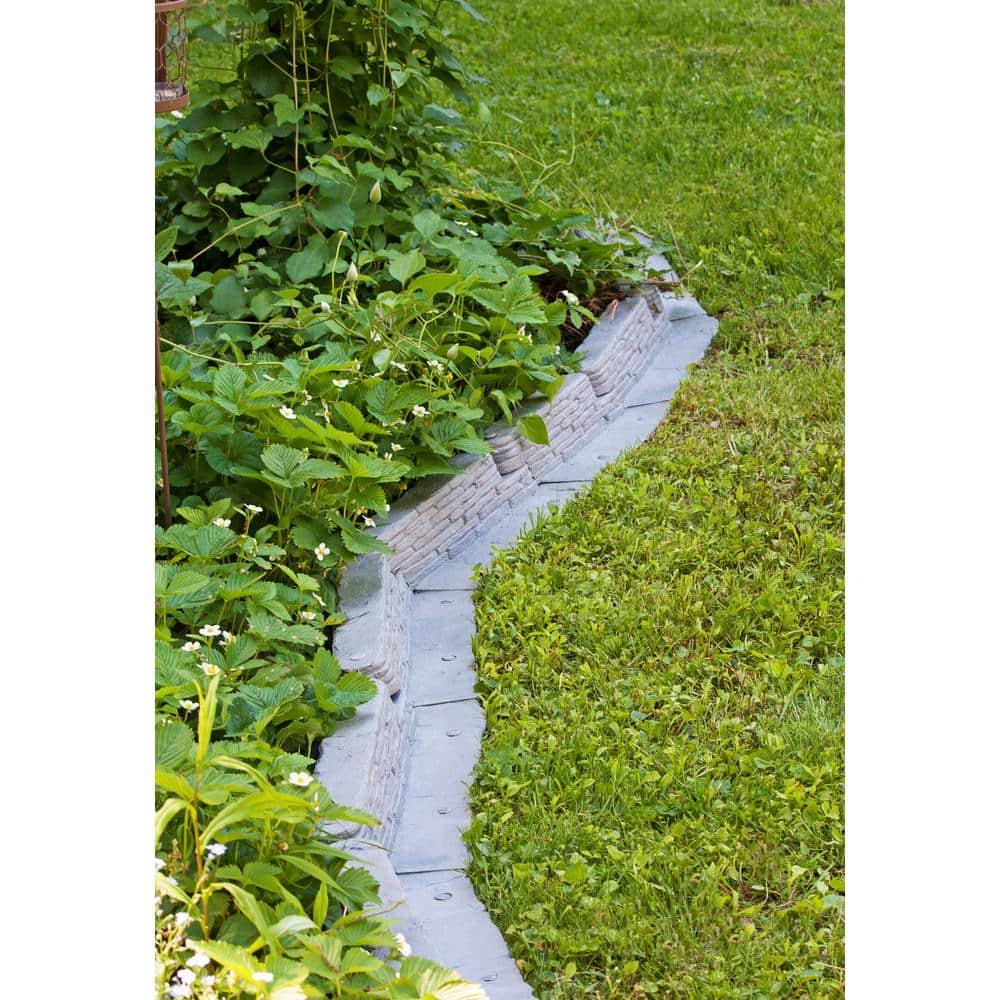 20 ft. Bedrocks TrimFree Resin Slate Lawn Edging - Hercitys