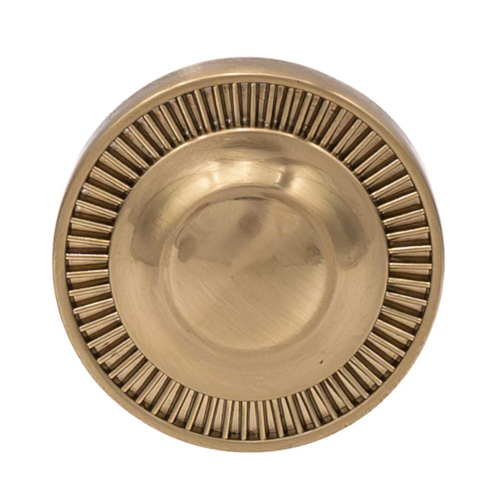 10-Pack Minted 1-1/2 in. (38 mm) Traditional Satin Brass Round Cabinet Knob - Hercitys