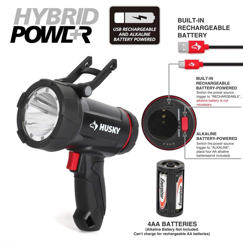 2500 Lumens Dual Power Floating Rechargeable Spotlight - Hercitys