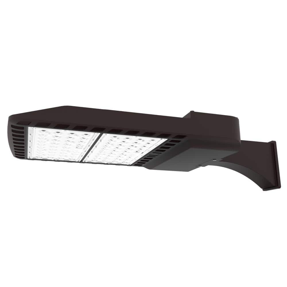 1800-Watt Equivalent Integrated LED Bronze Outdoor Commercial Area Light with Wall Mount, 24000 Lumens - Hercitys