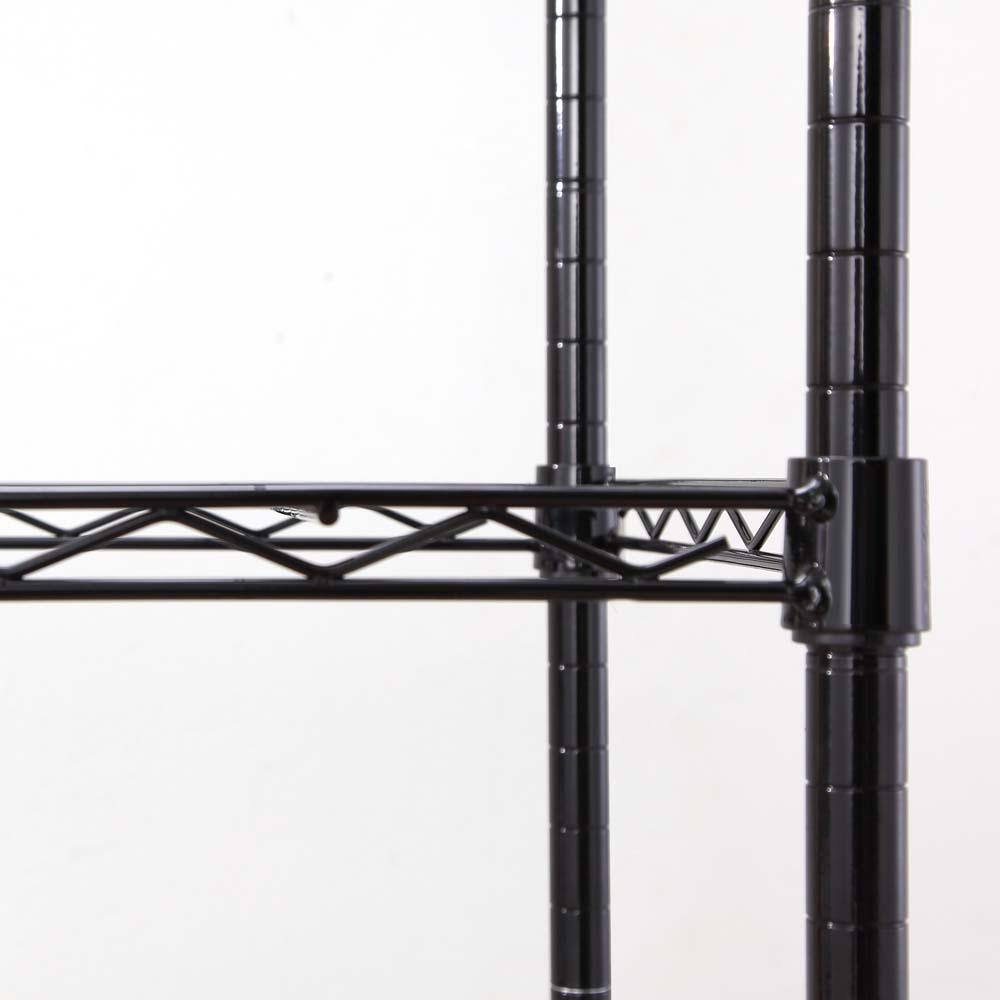 5 Tier Black Coating Utility Wire Shelving Unit 14 in. x 36 in. x 72 in. - Hercitys