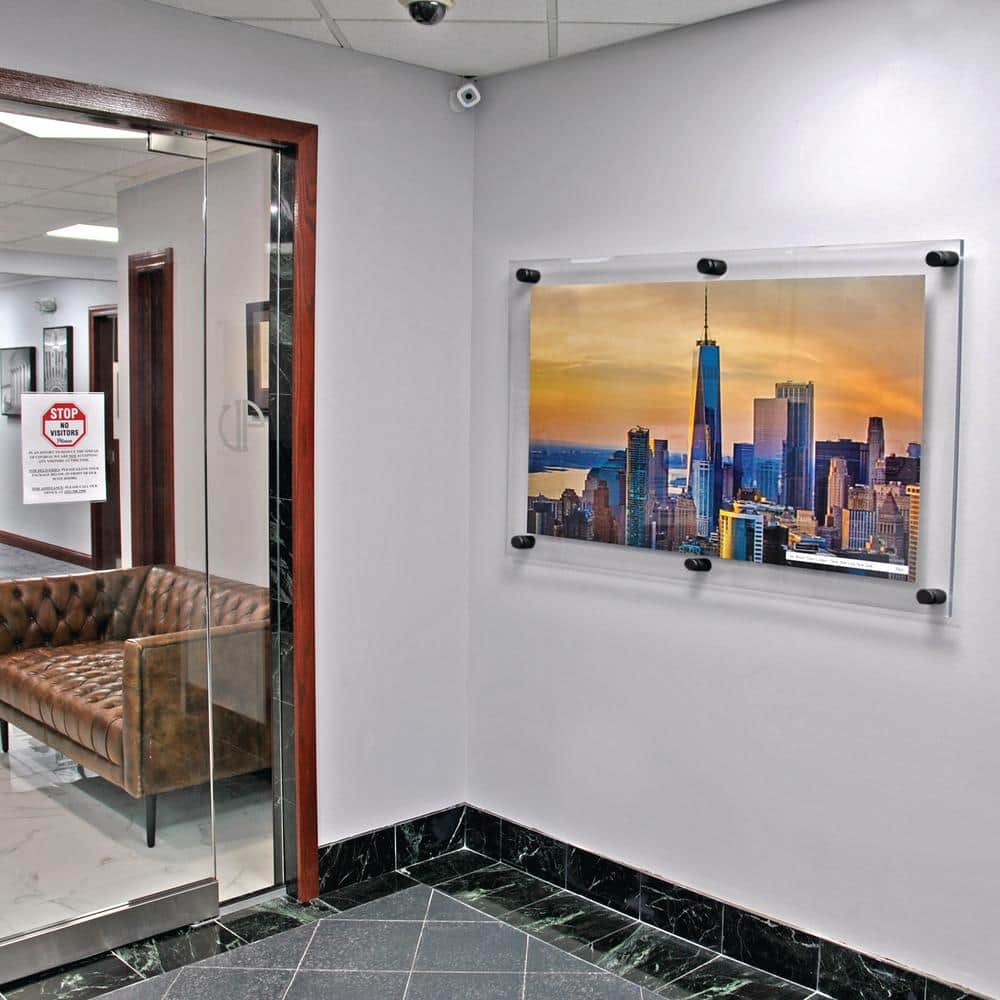 30 in. x 40 in. Standoff Acrylic Sign Holder - Hercitys