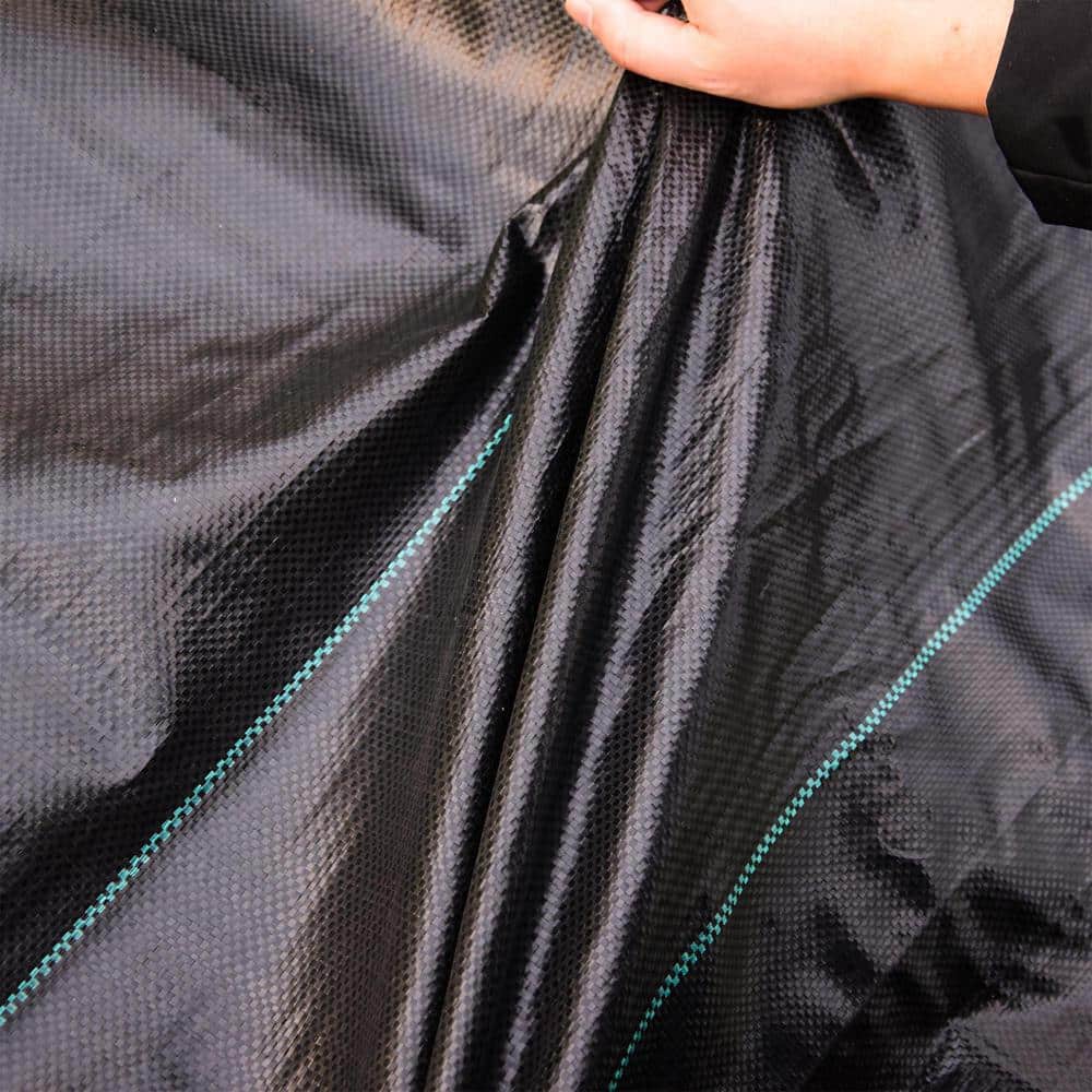 3 ft. x 250 ft., 3.5 oz. Weed Barrier Landscape Fabric, Dual-Layer PP, Needle Punched Nonwoven, Black,Garden Fence - Hercitys