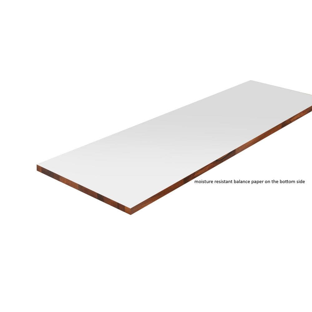 4 ft. L x 25 in. D Finished Engineered Walnut Butcher Block Countertop - Hercitys