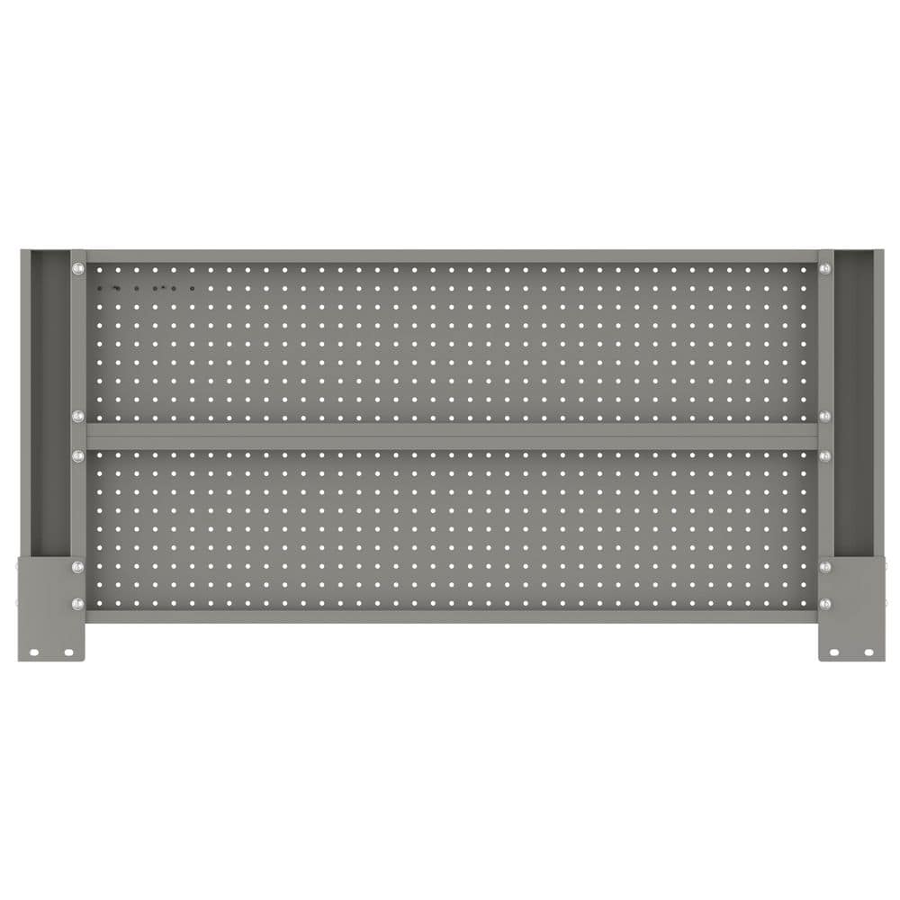 46 in. Gloss Gray Steel Pegboard Attachment - Hercitys