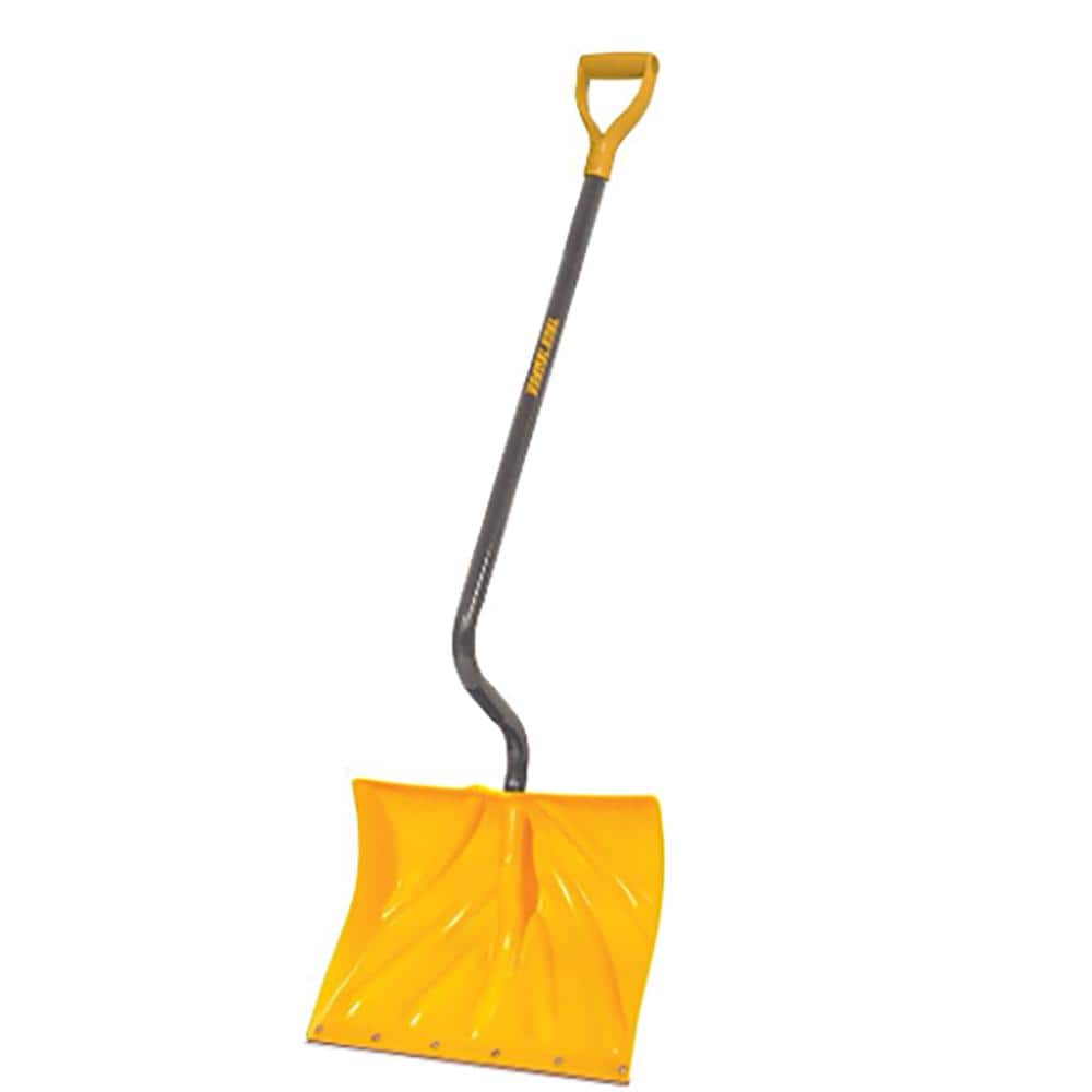 40.80 in. Steel Handle Plastic Combo Pusher and Snow Shovel - Hercitys
