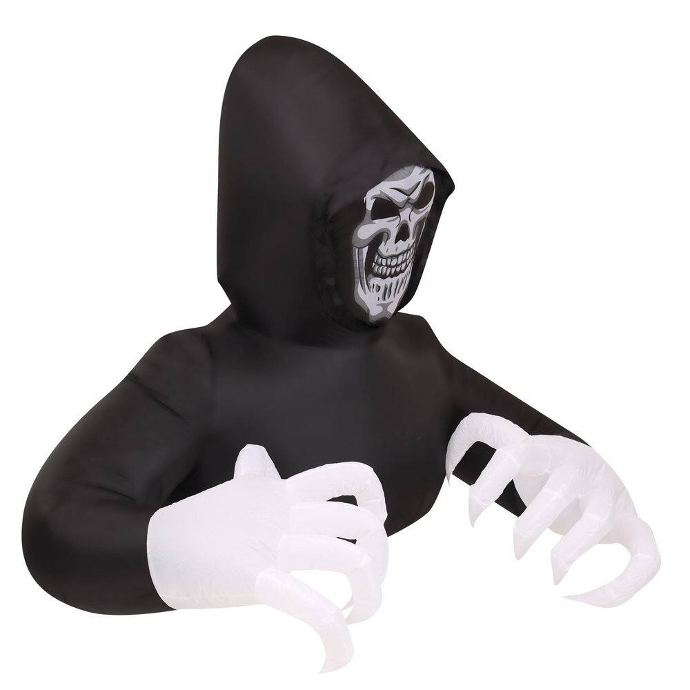 4.9 ft. Inflatable Pre-Lit Grim Reaper - Hercitys