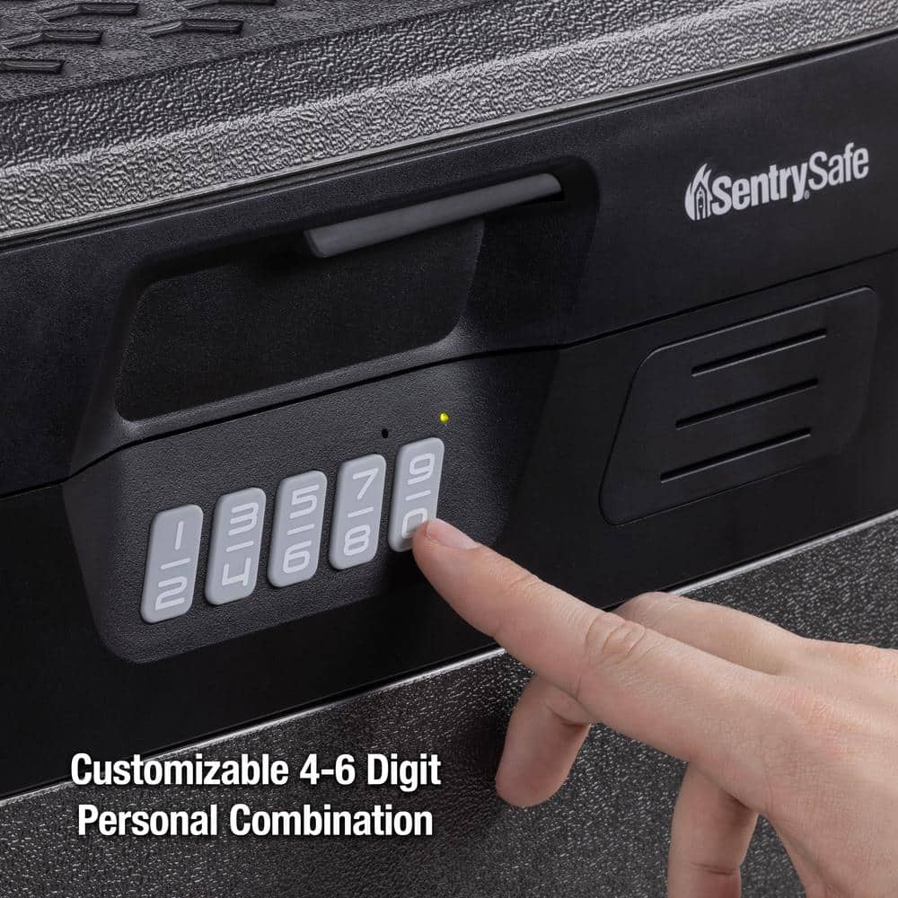 0.66 cu. ft. Fireproof & Waterproof Safe File Box with Digital Lock - Hercitys