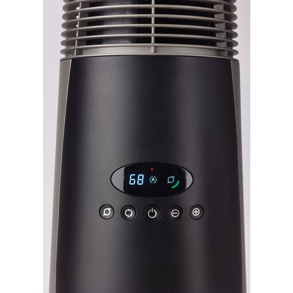 1500-Watt 22 in. Electric Full-Circle Warmth Ceramic Oscillating Tower Space Heater with Digital Display and Remote - Hercitys