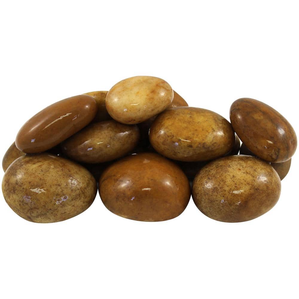 0.4 cu. ft. 1 in. x 3 in. Royal Tan River Pebbles - Hercitys