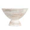 35 fl. oz. 9.75 in. White Mango Wood Serving Bowls (Set of 1) - Hercitys