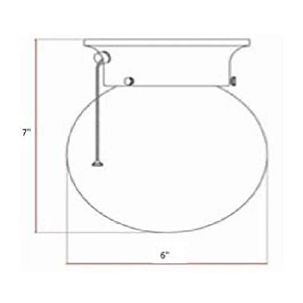 1-Light Satin Nickel Ceiling Light with Opal Glass and Pull Chain - Hercitys