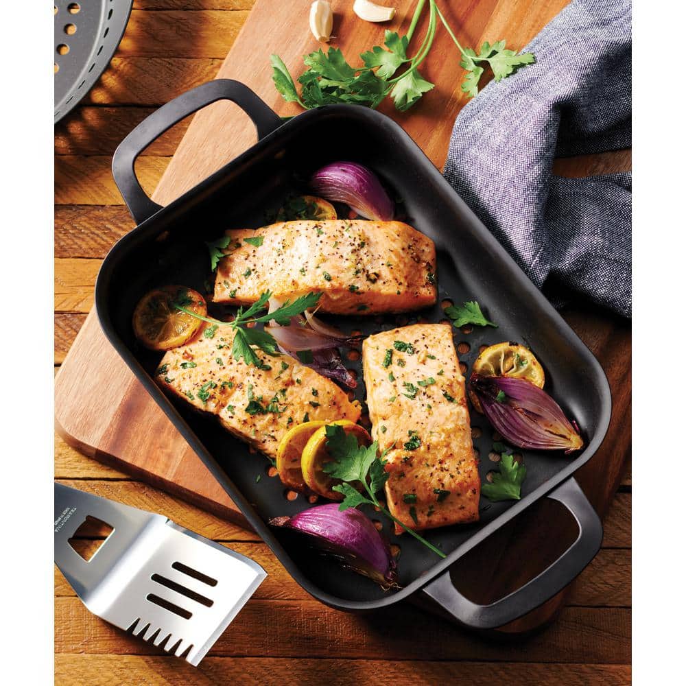 11 in. Rectangular Carbon Steel Grill Pan - Hercitys