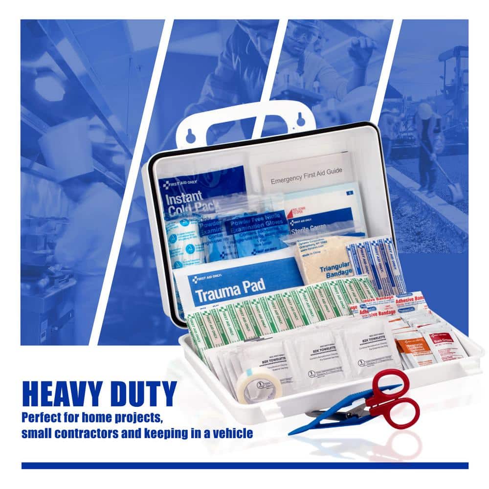 230-Piece Plastic OSHA First Aid Kit - Hercitys