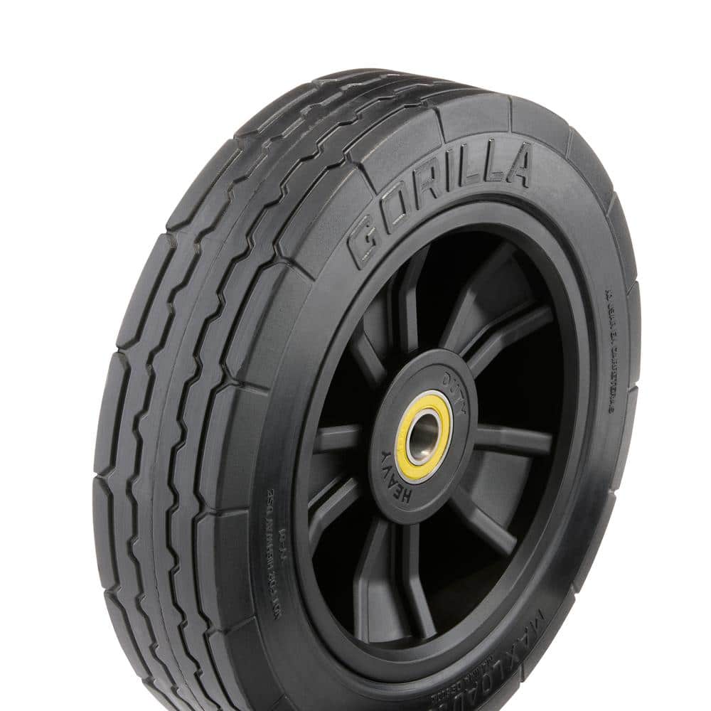 10 in. Heavy-Duty No-Flat Hand Truck Replacement Tire - Hercitys