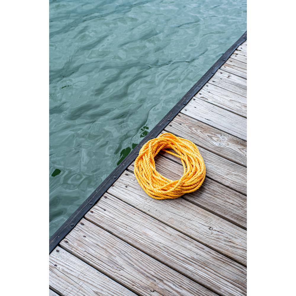 1/2 in. x 400 ft. – Twisted Polypropylene All Purpose Rope – Yellow - Hercitys
