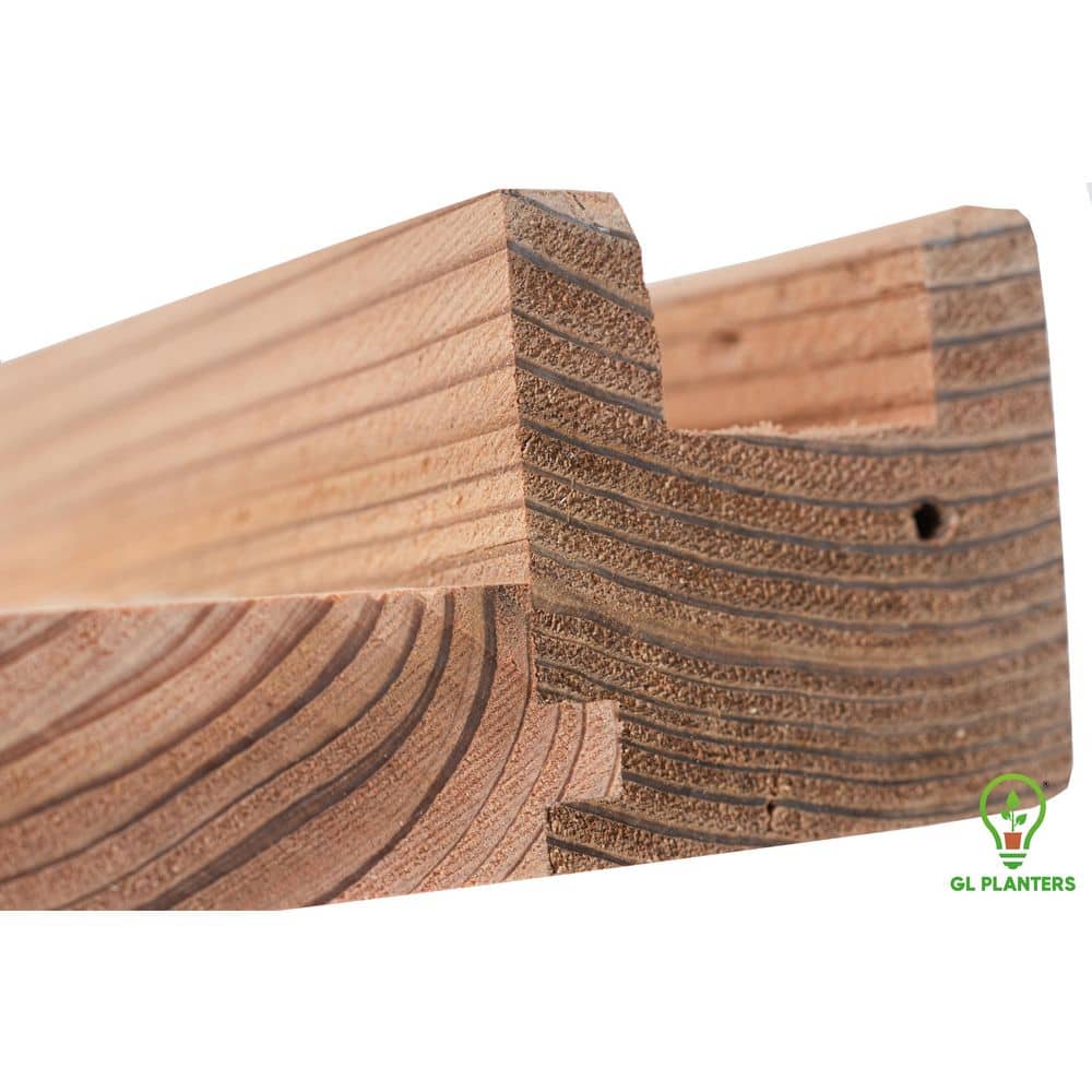 44 in. x 12 in. x 20 in. ALL Natural Cedar Wood Raised Elevated Garden Planter High Quality Heavy Duty Garden Bed - Hercitys