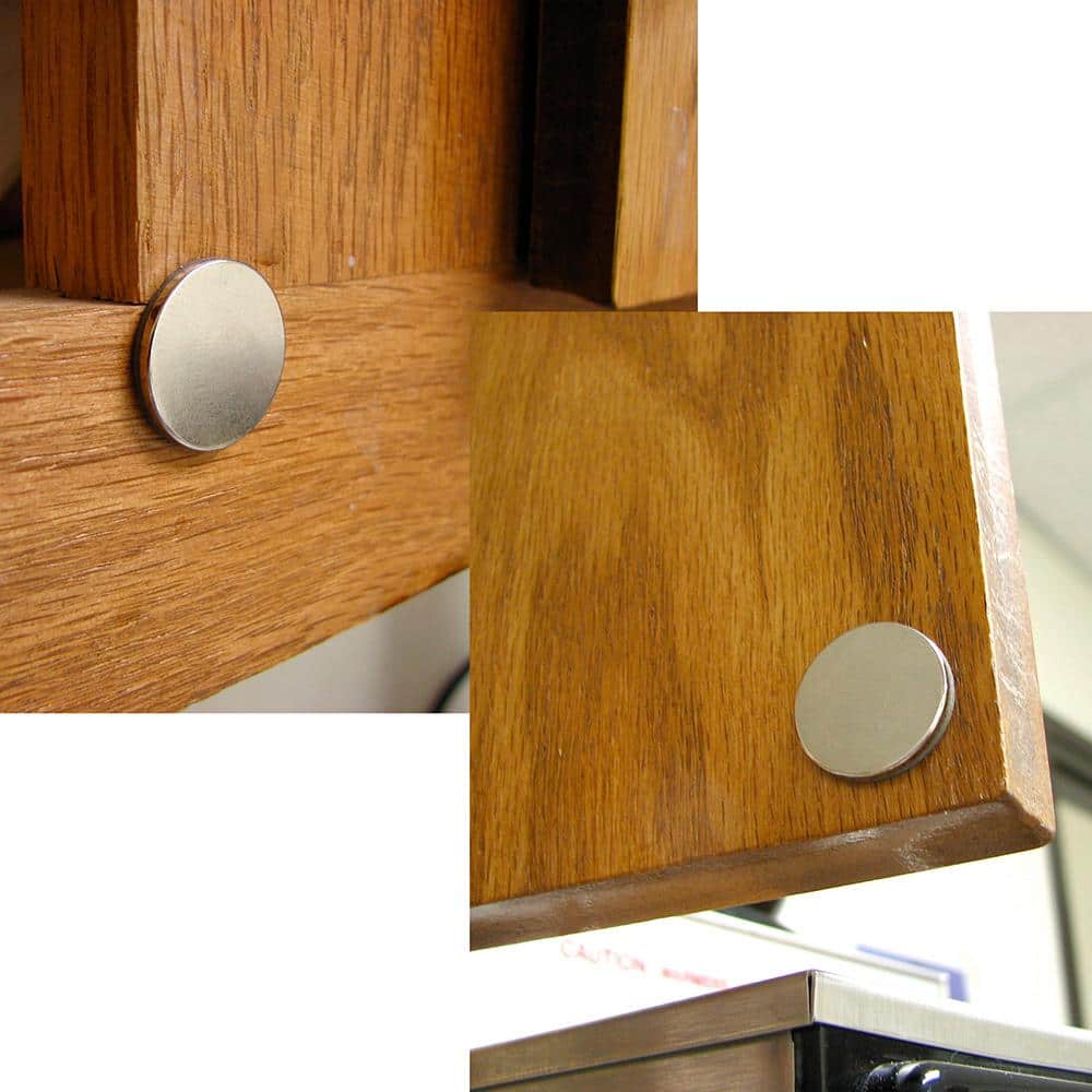 3/4 in. Dia Neodymium Rare-Earth Magnet Discs with Foam Adhesive (5-Pack) - Hercitys